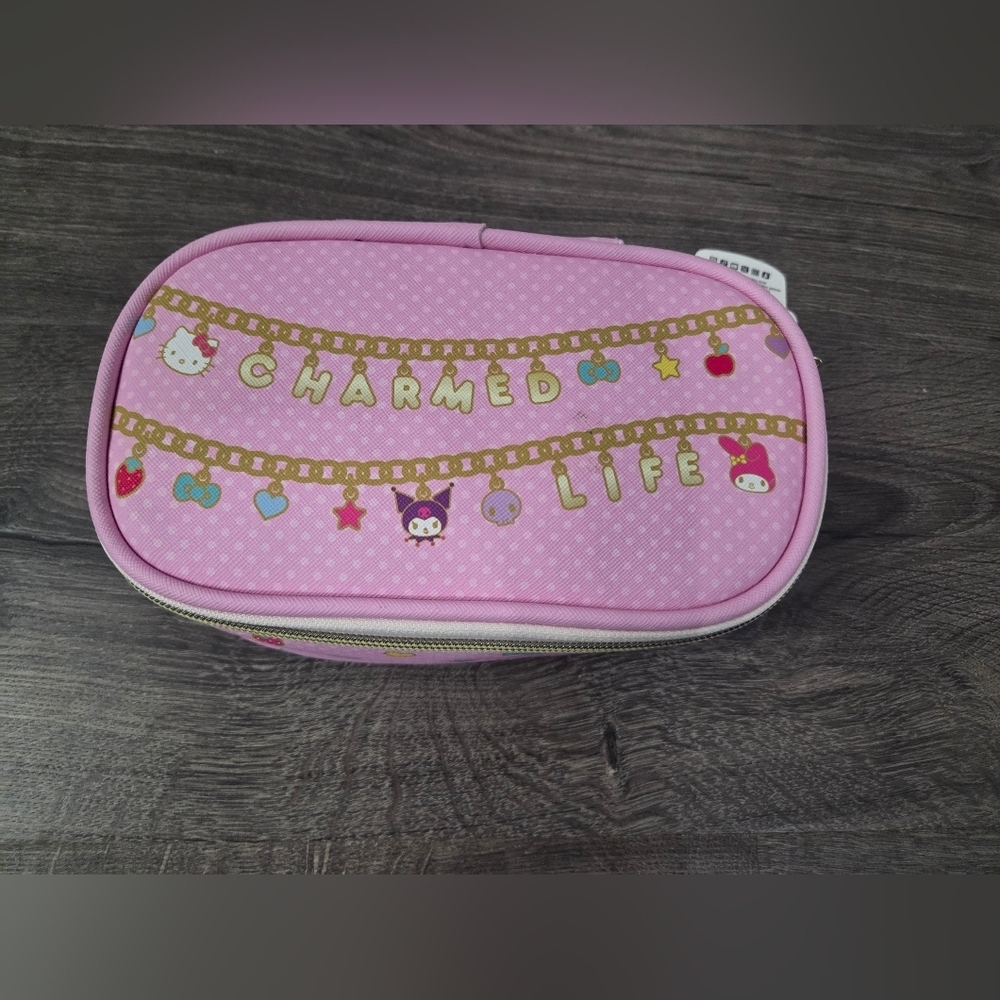 Hello Kitty Pink Charmed Life Pencil Pouch NWT
